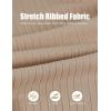 imageCOOFANDY Mens Knit Polo Shirts Casual Long Sleeve Classic Polo Shirts Button Down Golf ShirtsRibbed Khaki
