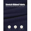 imageCOOFANDY Mens Knit Polo Shirts Casual Long Sleeve Classic Polo Shirts Button Down Golf ShirtsRibbed Navy Blue