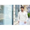 imageCOOFANDY Mens Knit Polo Shirts Casual Long Sleeve Classic Polo Shirts Button Down Golf ShirtsWhite