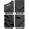 imageCOOFANDY Mens Knit Polo Shirts Long Sleeve Sweater Casual Polo Shirts Lightweight Collared T ShirtsDark Grey