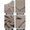 imageCOOFANDY Mens Knit Polo Shirts Long Sleeve Sweater Casual Polo Shirts Lightweight Collared T ShirtsGray Camel