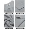 imageCOOFANDY Mens Knit Polo Shirts Long Sleeve Sweater Casual Polo Shirts Lightweight Collared T ShirtsGrey