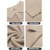 imageCOOFANDY Mens Knit Polo Shirts Long Sleeve Sweater Casual Polo Shirts Lightweight Collared T ShirtsKhaki
