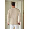 imageCOOFANDY Mens Knit Polo Shirts Long Sleeve Sweater Casual Polo Shirts Lightweight Collared T ShirtsKhaki