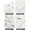 imageCOOFANDY Mens Knit Polo Shirts Long Sleeve Sweater Casual Polo Shirts Lightweight Collared T ShirtsWhite