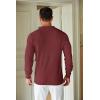 imageCOOFANDY Mens Knit Polo Shirts Long Sleeve Sweater Casual Polo Shirts Lightweight Collared T ShirtsWine Red