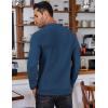 imageCOOFANDY Mens Knit Polo Shirts Long Sleeve Sweater Polo Lightweight Fashion Casual Collared T ShirtsDark Blue