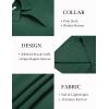 imageCOOFANDY Mens Knit Polo Sweater Long Sleeve Polo Collared Sweaters Hidden Button Casual Pullover SweaterDark Green