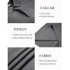 imageCOOFANDY Mens Knit Polo Sweater Long Sleeve Polo Collared Sweaters Hidden Button Casual Pullover SweaterDark Grey