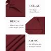 imageCOOFANDY Mens Knit Polo Sweater Long Sleeve Polo Collared Sweaters Hidden Button Casual Pullover SweaterWine Red