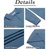 imageCOOFANDY Mens Knit Polo Sweater Long Sleeve Polos Lightweight Casual Dress Pullover SweatersBlue