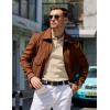 imageCOOFANDY Mens Knit Polo Sweater Long Sleeve Polos Lightweight Casual Dress Pullover SweatersChampagne