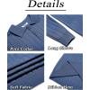 imageCOOFANDY Mens Knit Polo Sweater Long Sleeve Polos Lightweight Casual Dress Pullover SweatersDemin Blue
