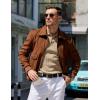 imageCOOFANDY Mens Knit Polo Sweater Long Sleeve Polos Lightweight Casual Dress Pullover SweatersKhaki