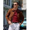imageCOOFANDY Mens Knit Polo Sweater Long Sleeve Polos Lightweight Casual Dress Pullover SweatersWine Red