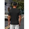 imageCOOFANDY Mens Knit TShirts Casual Crewneck Short Sleeve Shirts Summer Tops Basic Pullover TeesAll Black