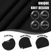 imageCOOFANDY Mens Knit TShirts Casual Crewneck Short Sleeve Shirts Summer Tops Basic Pullover TeesAll Black