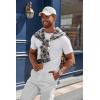imageCOOFANDY Mens Knit TShirts Casual Crewneck Short Sleeve Shirts Summer Tops Basic Pullover TeesAll White