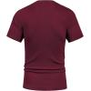 imageCOOFANDY Mens Knit TShirts Short Sleeve Crewneck Shirt Casual Textured Pullover TeesWine Red