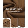 imageCOOFANDY Mens Knitted Hoodie Sweater Long Sleeve Turtleneck Quarter Zip Pullover Sweaters with PocketBrown