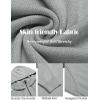 imageCOOFANDY Mens Knitted Hoodie Sweater Long Sleeve Turtleneck Quarter Zip Pullover Sweaters with PocketLight Gray