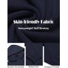 imageCOOFANDY Mens Knitted Hoodie Sweater Long Sleeve Turtleneck Quarter Zip Pullover Sweaters with PocketNavy Blue