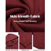 imageCOOFANDY Mens Knitted Hoodie Sweater Long Sleeve Turtleneck Quarter Zip Pullover Sweaters with PocketWine Red