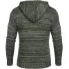 imageCOOFANDY Mens Knitted Hoodies Pullover Casual Long Sleeve Turtleneck SweatersArmy Green