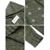 imageCOOFANDY Mens Knitted Hoodies Pullover Casual Long Sleeve Turtleneck SweatersArmy Green