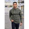 imageCOOFANDY Mens Knitted Hoodies Pullover Casual Long Sleeve Turtleneck SweatersArmy Green