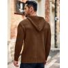imageCOOFANDY Mens Knitted Hoodies Pullover Casual Long Sleeve Turtleneck SweatersCaramel