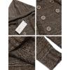 imageCOOFANDY Mens Knitted Hoodies Pullover Casual Long Sleeve Turtleneck SweatersCoffee