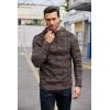 imageCOOFANDY Mens Knitted Hoodies Pullover Casual Long Sleeve Turtleneck SweatersCoffee