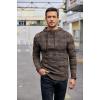 imageCOOFANDY Mens Knitted Hoodies Pullover Casual Long Sleeve Turtleneck SweatersCoffee