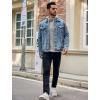 imageCOOFANDY Mens Knitted Hoodies Pullover Casual Long Sleeve Turtleneck SweatersLight Gray