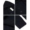 imageCOOFANDY Mens Knitted Hoodies Pullover Casual Long Sleeve Turtleneck SweatersNavy Blue