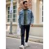imageCOOFANDY Mens Knitted Hoodies Pullover Casual Long Sleeve Turtleneck SweatersNew Green