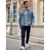 imageCOOFANDY Mens Knitted Hoodies Pullover Casual Long Sleeve Turtleneck SweatersSky Blue