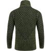 imageCOOFANDY Mens Knitted Turtleneck Sweater Long Sleeve Slim Fit Designer Shawl Collar PulloverA Army Green