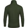 imageCOOFANDY Mens Knitted Turtleneck Sweater Long Sleeve Slim Fit Designer Shawl Collar PulloverA Army Green