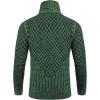 imageCOOFANDY Mens Knitted Turtleneck Sweater Long Sleeve Slim Fit Designer Shawl Collar PulloverA Green