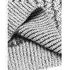 imageCOOFANDY Mens Knitted Turtleneck Sweater Long Sleeve Slim Fit Designer Shawl Collar PulloverA White