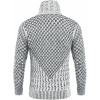 imageCOOFANDY Mens Knitted Turtleneck Sweater Long Sleeve Slim Fit Designer Shawl Collar PulloverA White
