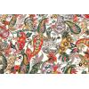 imageCOOFANDY Mens Lightweight Kimono Robe Jacket Printed Japanese Style Bathrobes Casual Open Front Long Cardigan Coat OutwearWhitepaisley Print