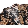 imageCOOFANDY Mens Lightweight Kimono Robe Japanese Bathrobes Open Front Long Cardigan Cloak with BeltBlackgolden