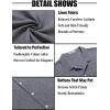 imageCOOFANDY Mens Linen Short Sleeve Button Down Shirt Casual Cuban Collar Summer Beach Shirts Vacation EssentialsNavy Blue