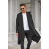 imageCOOFANDY Mens Long Cardigan Ruffle Shawl Collar Lightweight Open Front Drape Cape Overcoat with PocketsDark Greylong