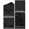 imageCOOFANDY Mens Long Sleeve Button Down Shirt Casual Untucked RegularFit Oxford Dress ShirtsBlack