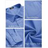 imageCOOFANDY Mens Long Sleeve Button Down Shirt Casual Untucked RegularFit Oxford Dress ShirtsBlue