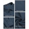 imageCOOFANDY Mens Long Sleeve Button Down Shirt Casual Untucked RegularFit Oxford Dress ShirtsDark Blue